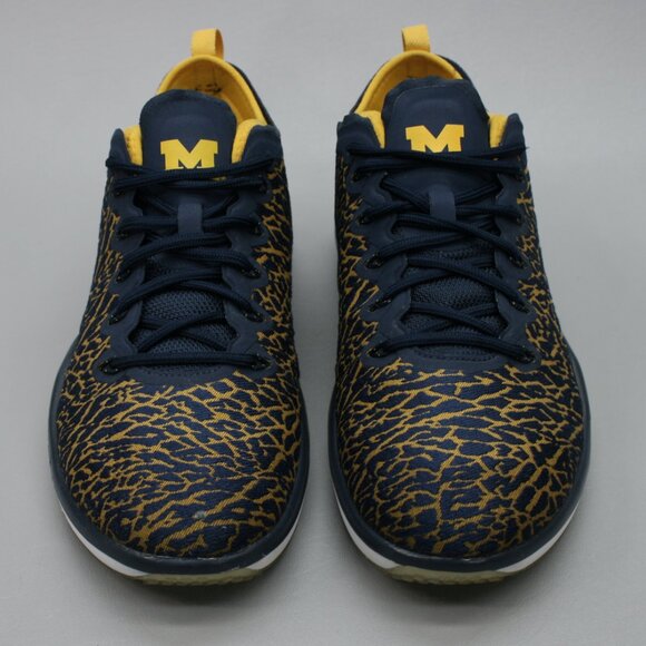 Nike Men's 9 Jordan Trainer 1 Low Michigan Wolverines Shoes Sneakers 845403-420 - Picture 5 of 12